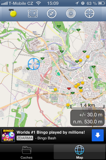 geocaching iPhone zdarma free download