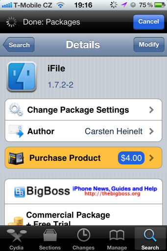 ifile postup