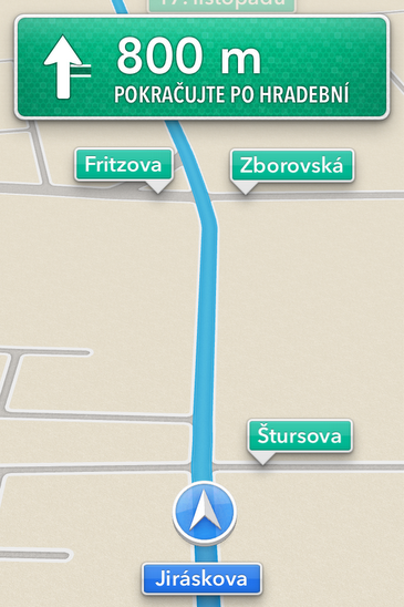 ios6 navigace