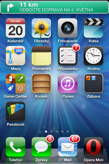 ios6 navigace